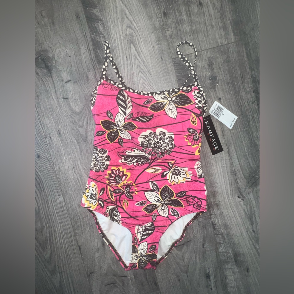 NWT Rampage One Piece Swimsuit - Size M